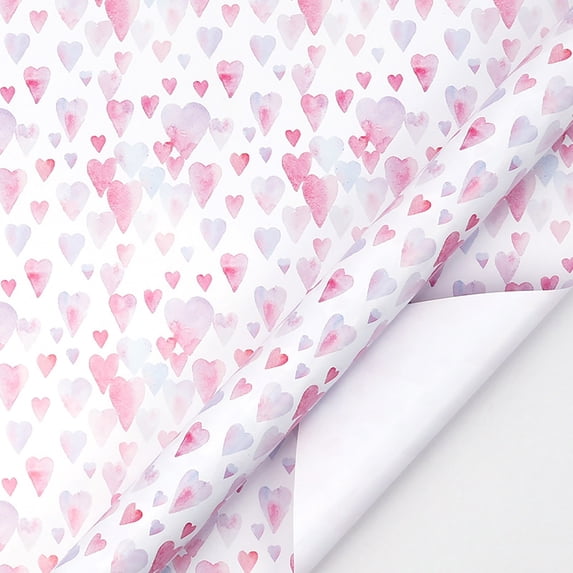 Watercolor Gift Wrap Paper Roll 118IN Large Size 80 GSM Thick & Durable, Elegant Sheen for Birthdays, Parties & Festivals, Recyclable Wrapping Paper