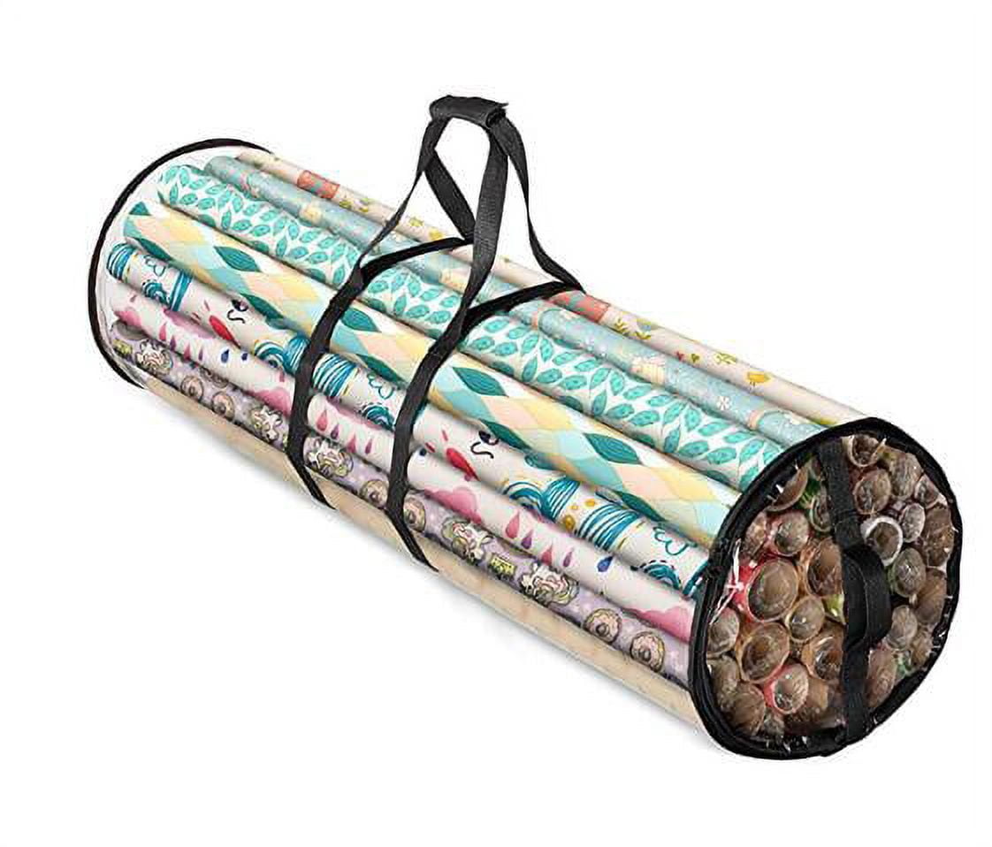 Gift Wrapping Paper Storage Organizer Storage Bag Clear Wrapping Paper
