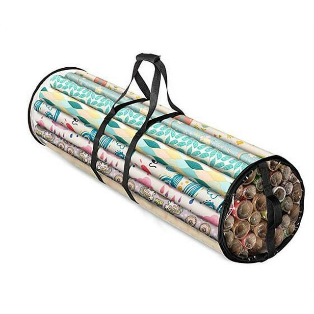 Gift Wrapping Paper Storage Organizer Storage Bag Clear Wrapping Paper