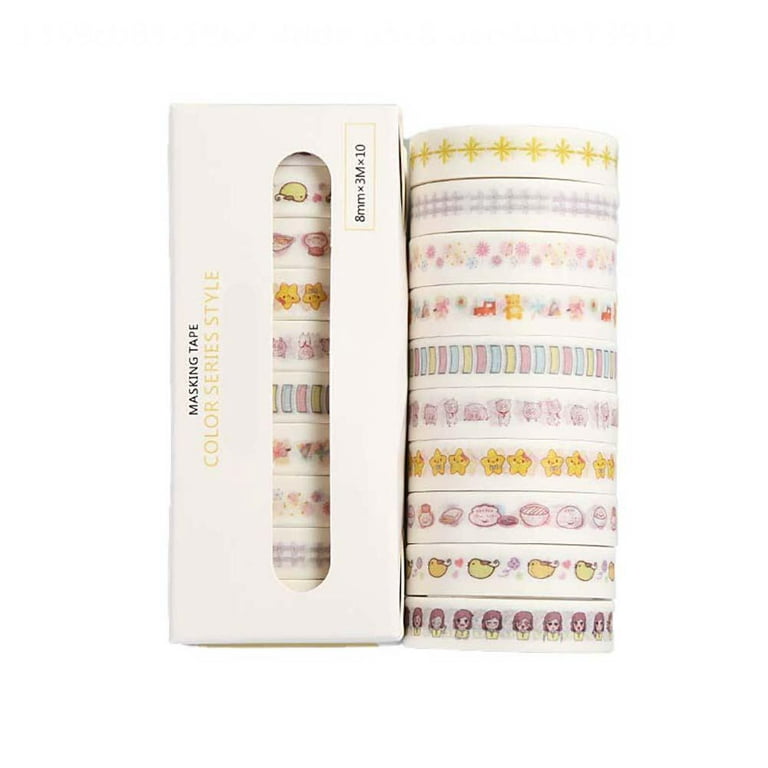 Gift Wrapping Paper Tape, Pastel Decorative Stickers for Gift Hand Wrapping  Book Decoration
