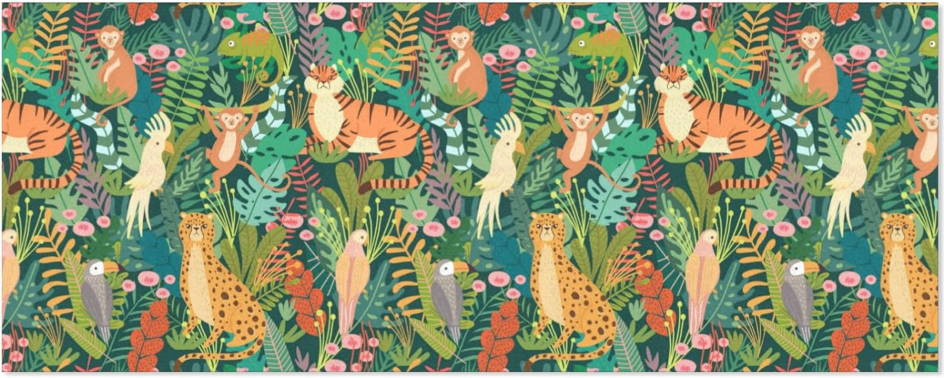 Gift Wrapping Paper Tropical Animals And Bird In Jungle Wrapping Paper