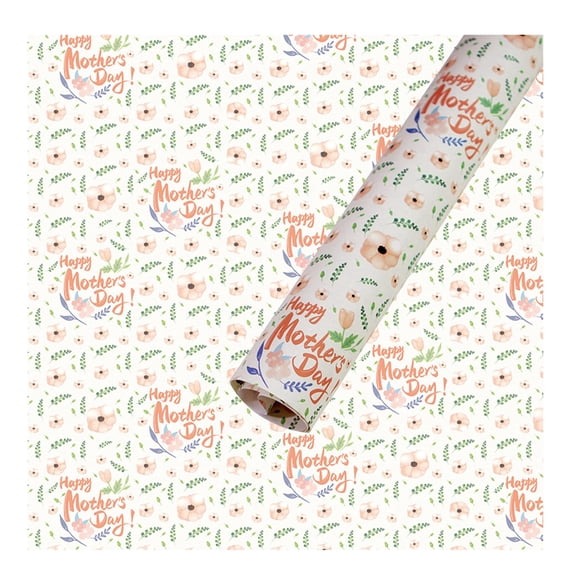 Gift Wrapping Paper,White Cowhide Father'S Day Gift Wrapping Paper Gouache Nostalgic Gift Decoration Paper