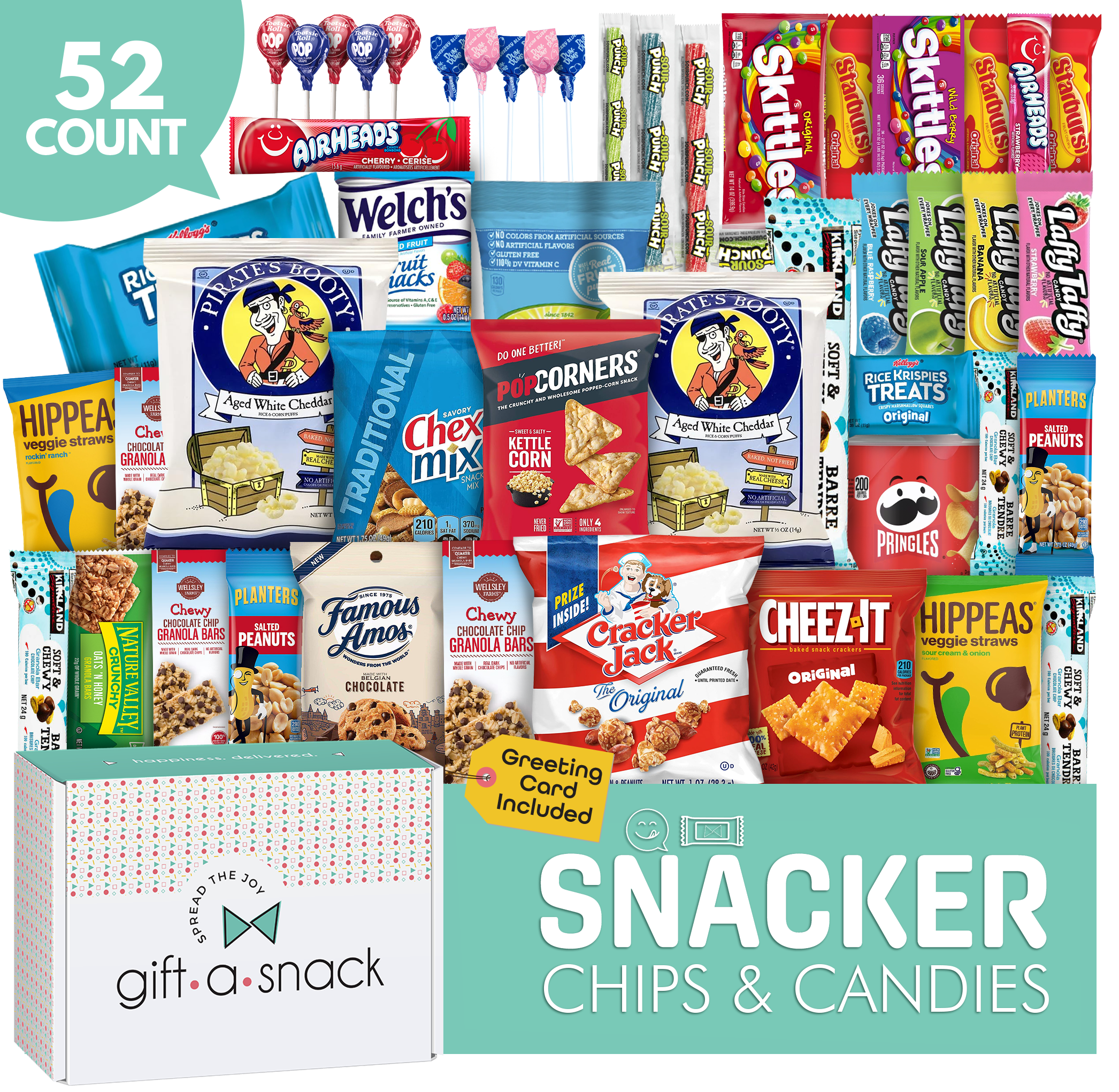 Walmart Black Friday Deals 2025 - Gift A Snack, 52 Count Snack Box, Variety Snacks, Chips, Crackers, Cookies, Candy