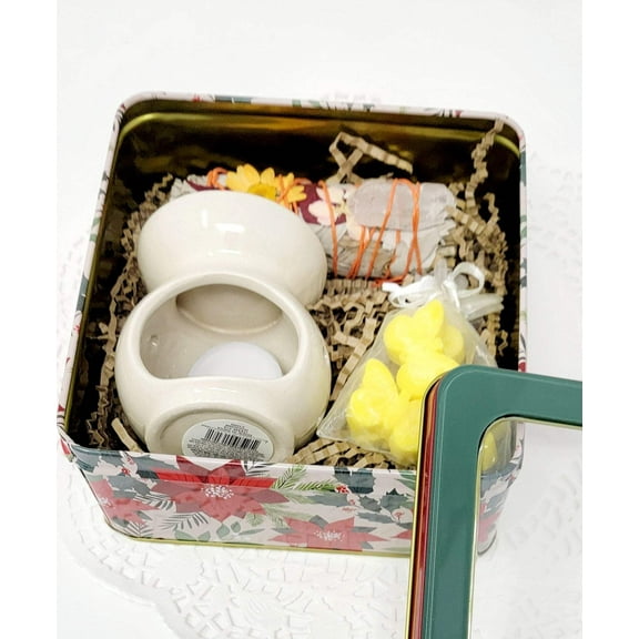 Gift box Christmas with melts and warmer