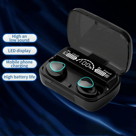 Gift -compatible 5.1 Wireless Earbuds Gaming With Mic Call Music Waterproof Noise Reduction HIFI Sound LED Display
