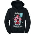 thumbnail image 1 of Gift for 3 Year Old Girl 3rd Birthday Funny Cupcake Toddler Hoodie 2T Black, 1 of 3
