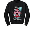 thumbnail image 1 of Gift for 3 Year Old Girl 3rd Birthday Funny Cupcake Toddler Kids Sweatshirt 4T Black, 1 of 3