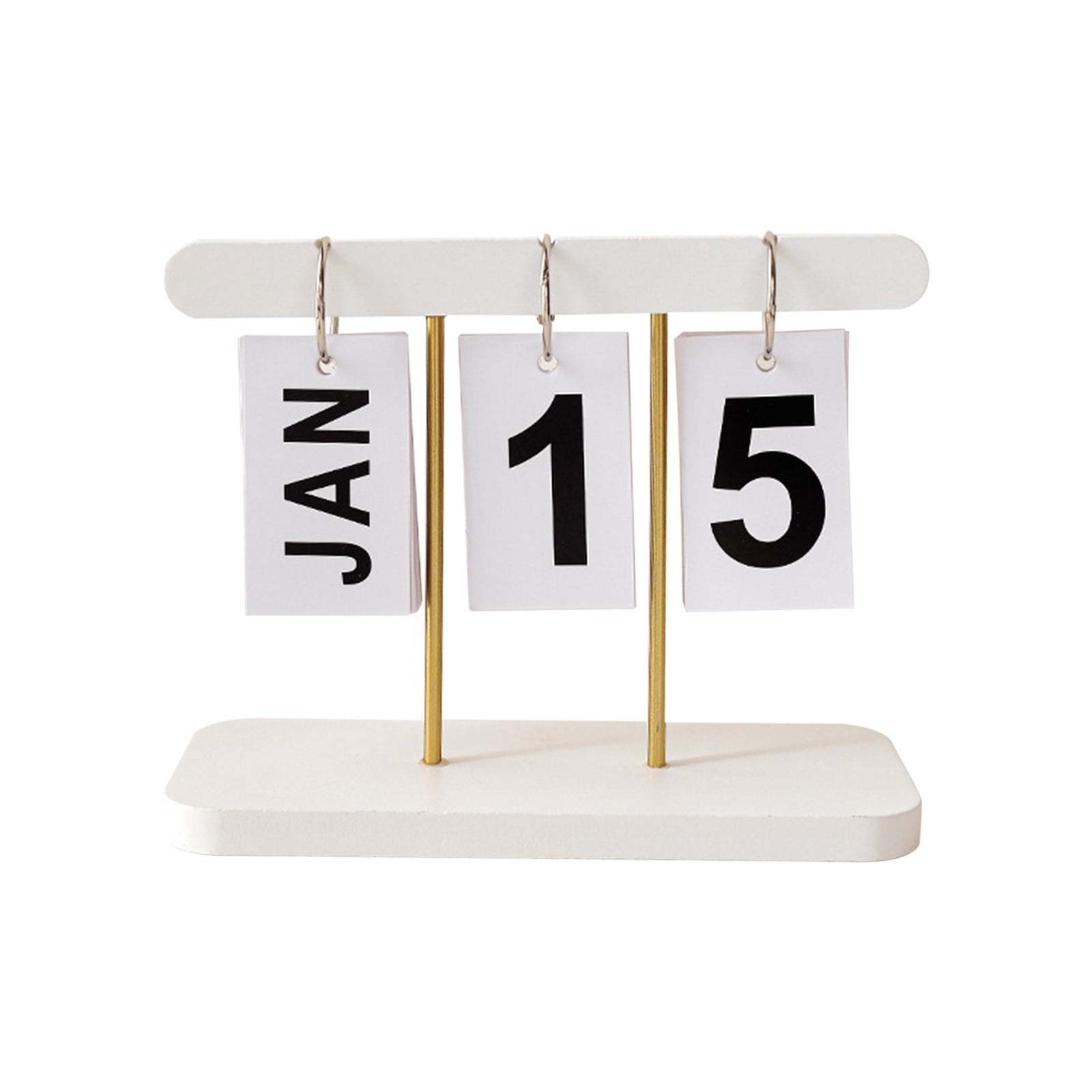 Gift for Adults Matoen 2024 Wooden Perpetual Desk Calendar Flip ...
