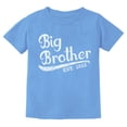 thumbnail image 1 of Gift for Big Brother 2022 Siblings Boys Toddler Kids T-Shirt 3T California Blue, 1 of 5