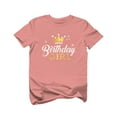 thumbnail image 1 of Gift for Birthday Girl Princess Party Girly Toddler Kids T-Shirt 5T Heather Mauve, 1 of 5