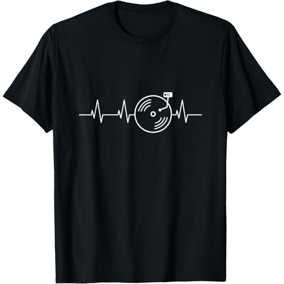 t-shirt Gift for DJ Heartbeat Disc Jockey T-Shirt mens t shirt,black,women,funny,misfits,men,journey