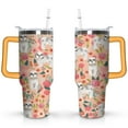 thumbnail image 1 of Gift for Dog Lovers Cute Dog Tumbler for Women - 40oz Dog Tumblers with Handle Straw and Lid Tumbler Cup Travel Coffee Mug, 1 of 7