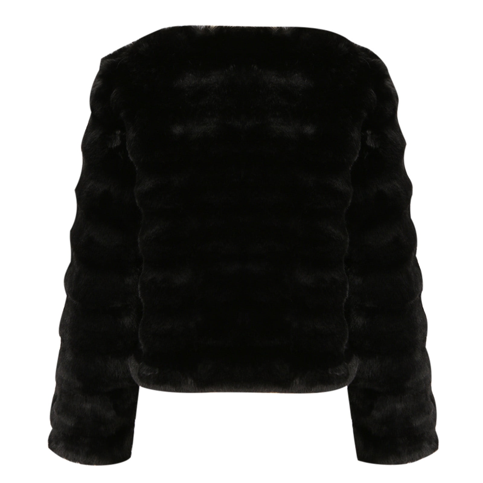 Gift for Girls Ofreoo Women's Long-Sleeved FauxCoat Short Top FurryThickCoat Womens Winter Coats