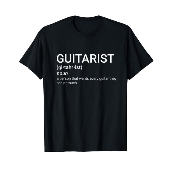 Gift for Guitar Player GUITARIST Definition Funny T-Shirt