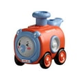 thumbnail image 1 of Gift for Kids Matoen Toy Car Press Change Face with Whistle Small Train Drop Car Boy Parent-child Interaction Gift (Red), 1 of 8
