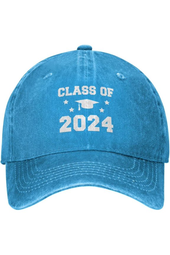 Gift for Senior 2024 Senior 2024 Hat for Men Women Class of 2024 Graduation Baseball Cap Black Snapback Hat