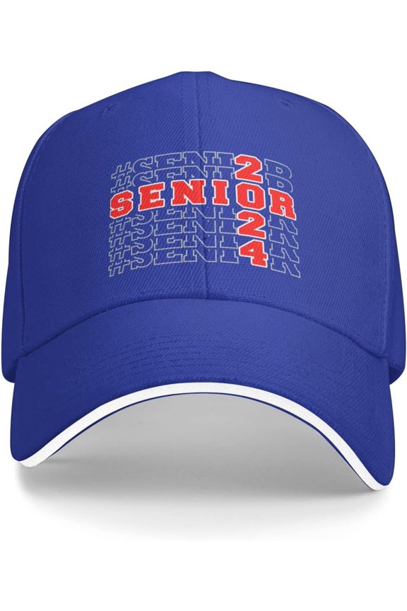 Gift for Senior 2024 Senior 2024 Hat for Men Women Class of 2024 Graduation Baseball Cap Black Snapback Hat