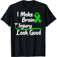 thumbnail image 1 of Gift for TBI Intracranial Injury Patients Green Ribbon T-Shirt, 1 of 4