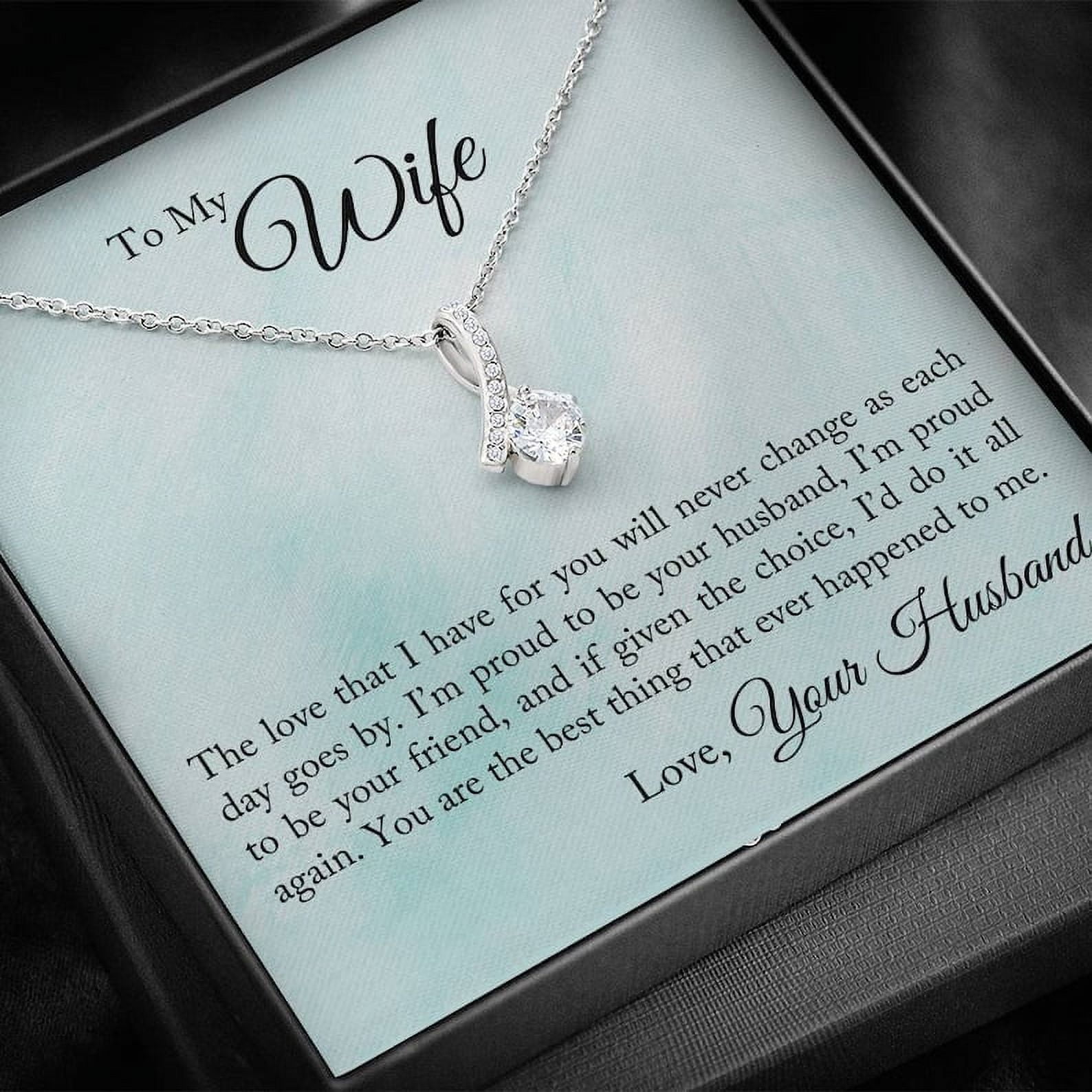 Gift for wife to my wife necklace christmas gift valentines day gift