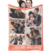 Gift for mom personalized blanket with photo, mother's day blanket with photo keepsake personalized sublimation blanket for the best mom ever-SW4632-6*Photos-1