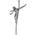 thumbnail image 1 of Gift of The Spirit Crucifix Genuine Pewter Wall Cross Jesus with Dove in Hand, 1 of 1