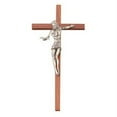 thumbnail image 1 of Gift of the Spirit Large Walnut Wooden Cross Crucifix, Christian Wall Art, 22 Inch, 1 of 1