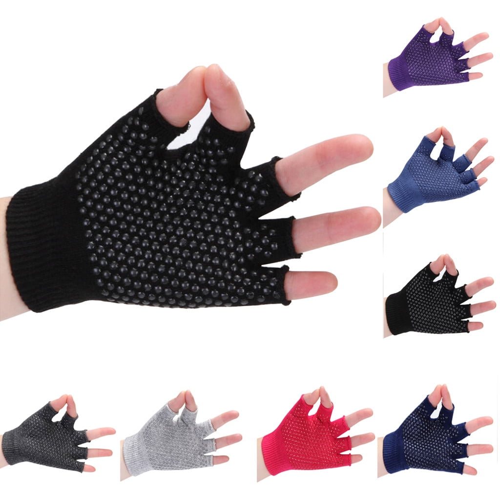 Gift savings tumgatte Yoga Gloves 2 Packs of Non Slip Fingerless Yoga Gloves Clearance