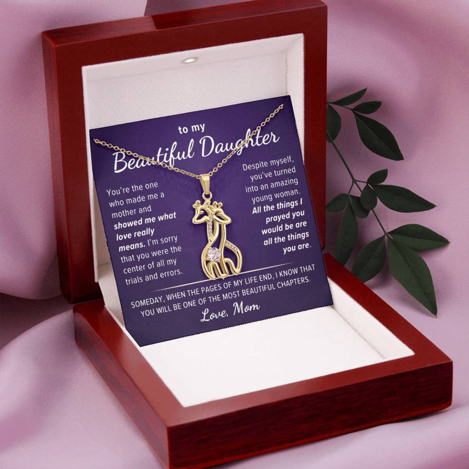 Gift to Daughter From Mom, You Will Be One of The Most Beautiful ...