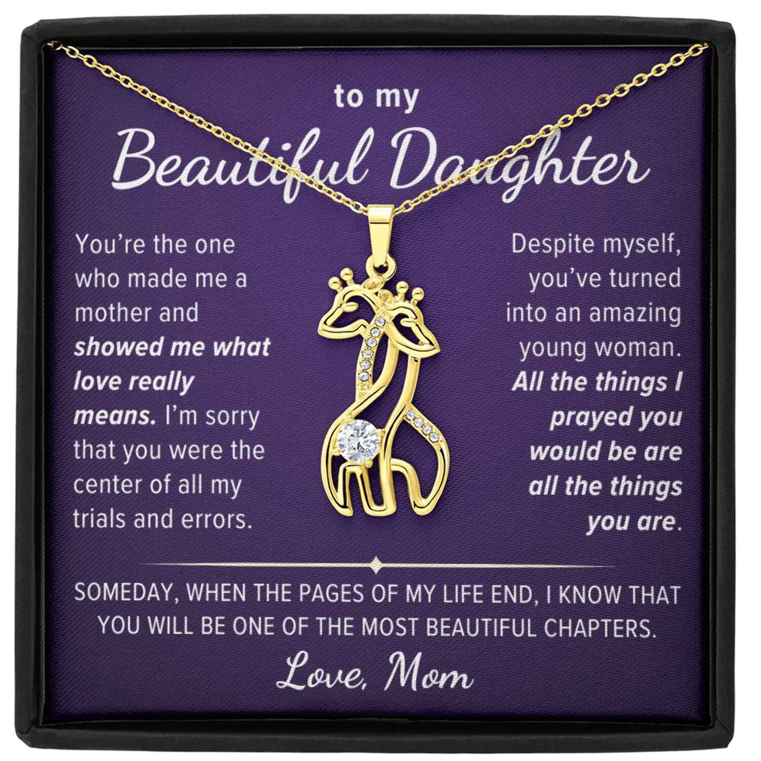 Gift to Daughter From Mom, You Will Be One of The Most Beautiful ...