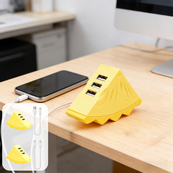 Gift to Fruit Lover,Fruit Shaped 3-Port USB Hub Multifunctional Laptop Splitter With Charging And Data Transfer