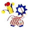 thumbnail image 1 of Gift toys 17Cm Doll Clothing Accessories Set, Perfectly Tailored For 17Cm Plush Dolls, Circus Clown Design Cute Playful Soft Fabric Includes Headwear Jumpsuit Scarf, 1 of 7