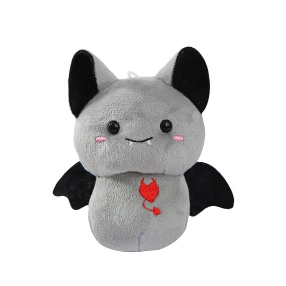 Gift toys Cute Bat Plush Toy Doll, Adorable Cartoon Expression With Black Ears And Wings, Pink Cheeks, Sweet Red Heart Decoration, Super Soft Plush Material With Pp Cotton Filling,