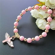 GYOUWNLL Gift under 10$- Angel Wing Bracelet For Boy And Girl Baptism /Christening Bautizo Recuerdos Church Event