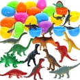 thumbnail image 1 of GiftExpress 50 Pcs Easter Eggs Prefilled Dinosaur Toys - Prefilled Easter Basket Stuffers Perfect for Easter Egg Hunt, Easter Party Favors for Kids, 1 of 5
