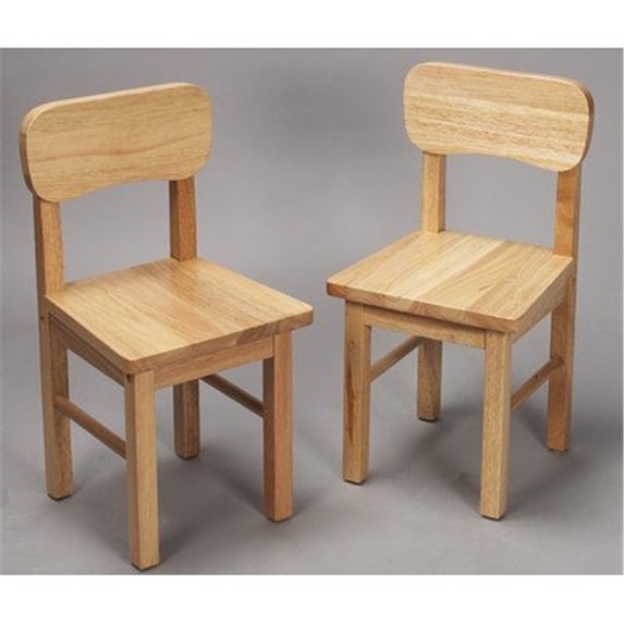 GiftMark A Pair of Round Chairs Natural