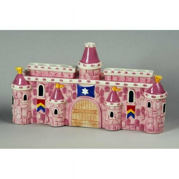 GiftMark M-3694 Ceramic Royal Pink Castle Menorah