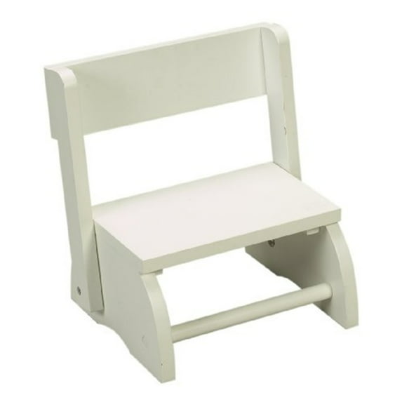 GiftMark Small Childrens Flip Stool White