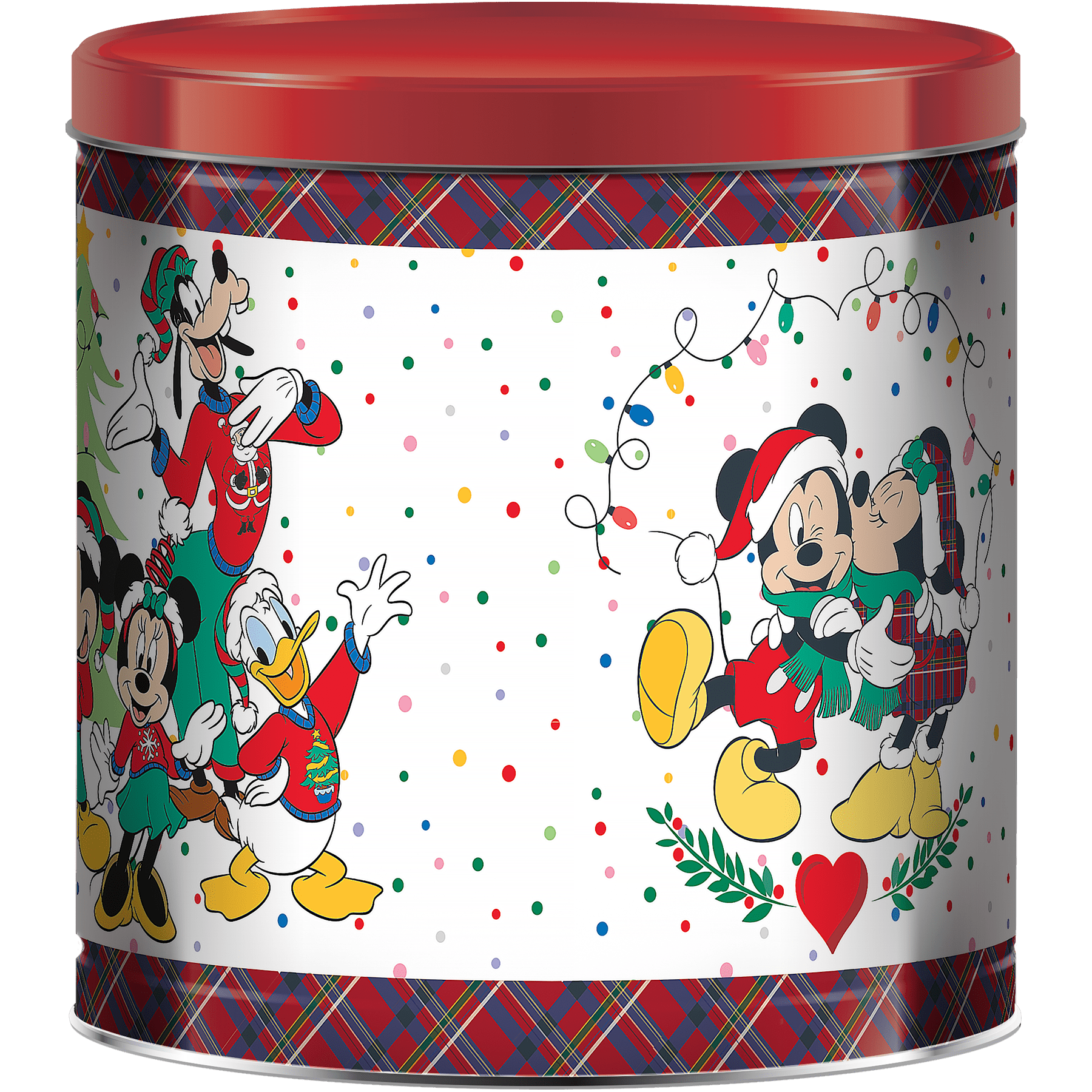 GiftPop Holiday Popcorn Tin, Disney Mickey & Friends, Assorted Popcorn, 21 oz.