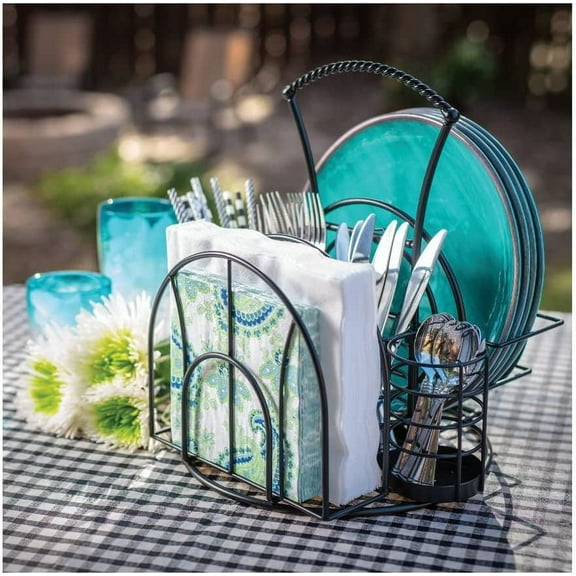 Giftburg Convertible Picnic Caddy, 3-Piece Set