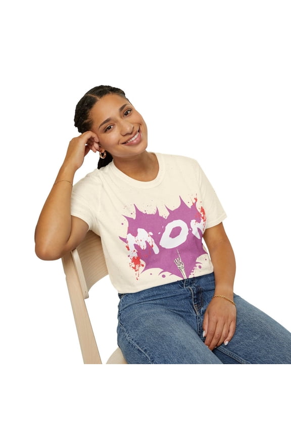 Gifted Mom's spike heart Goth ic -Relaxing Softstyle T-Shirt