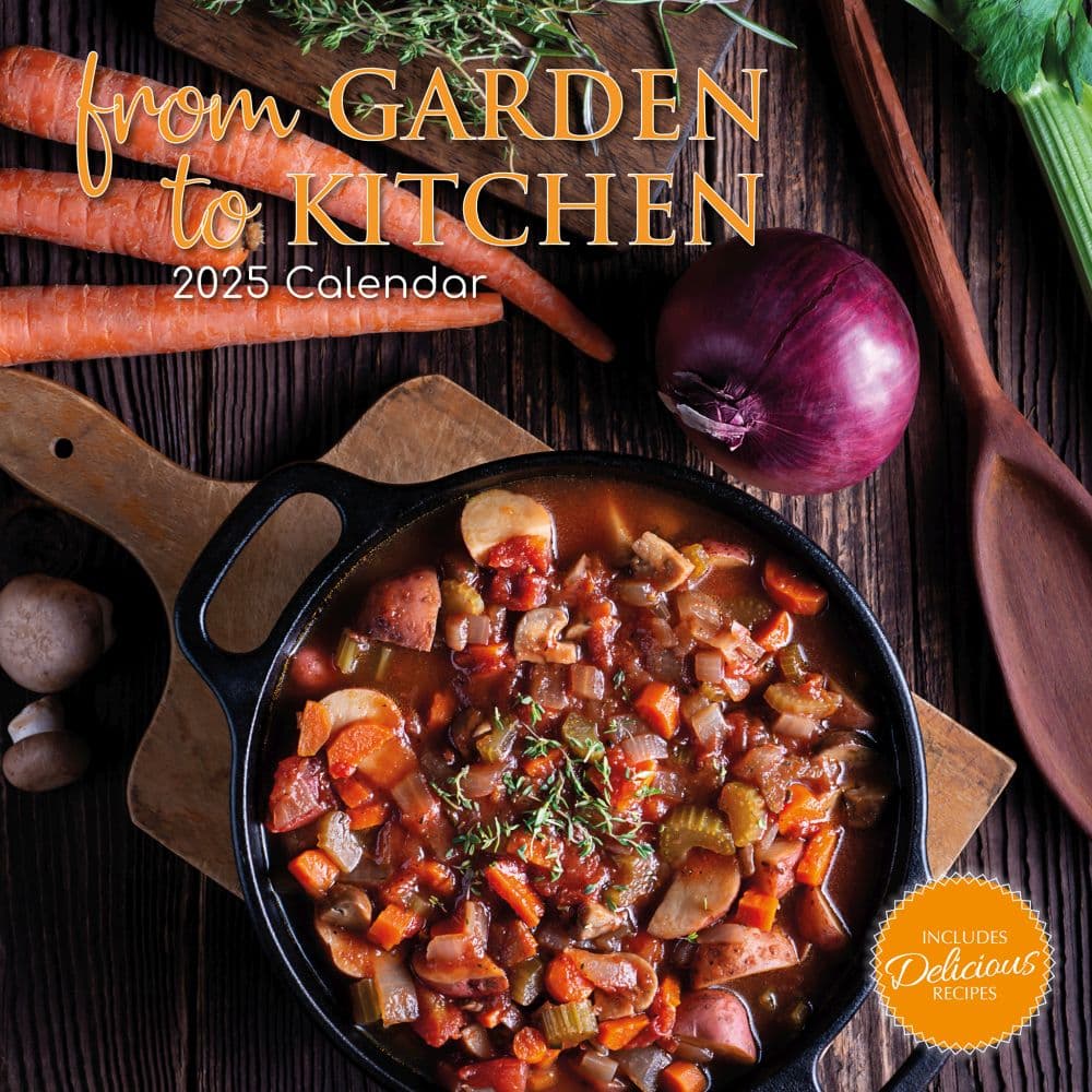 Gifted Stationery Co, Garden to Kitchen 2025 Wall Calendar