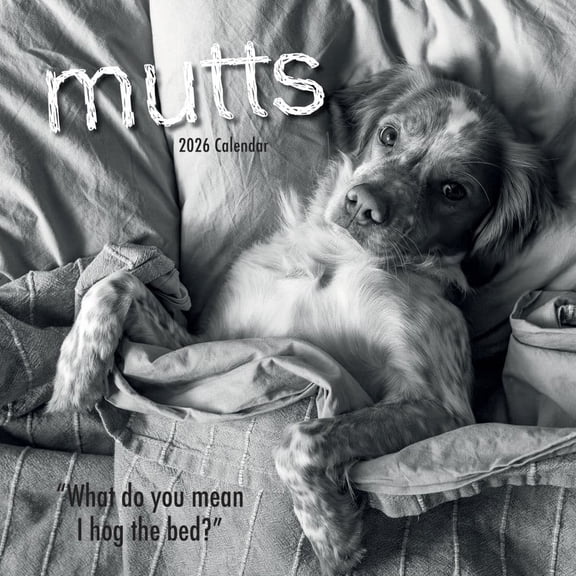 Gifted Stationery Co, Mutts 2026 Wall Calendar