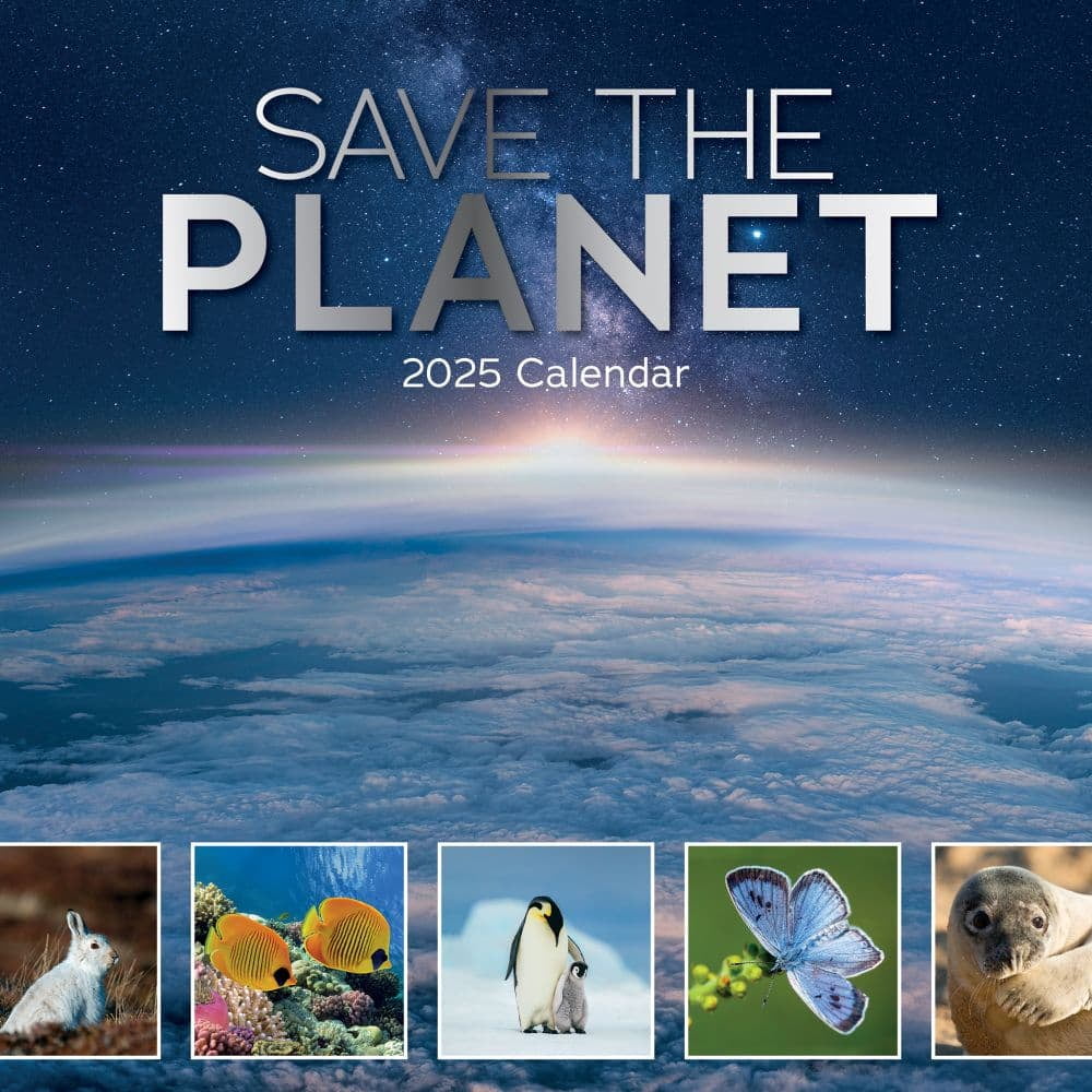 Gifted Stationery Co, Save the Planet 2025 Wall Calendar
