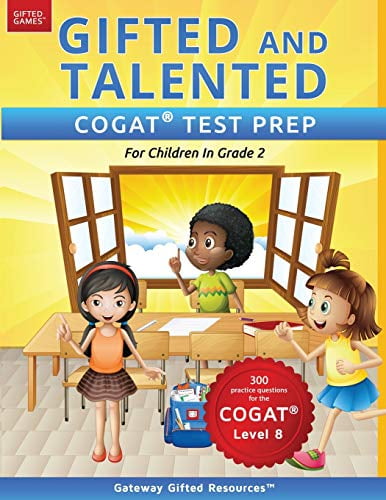 Pre-Owned Gifted and Talented COGAT Test Prep Grade 2: Gifted Test Prep Book for the COGAT Level 8; Workbook (Paperback) by Gateway Gifted Resources