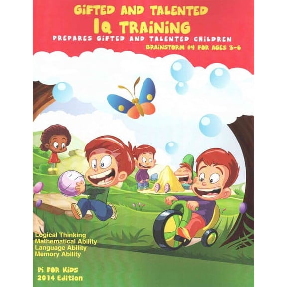 Gifted and Talented: IQ Training: Brainstorm: IQ Training test workbook for ages 3-6 (Paperback) by Pi For Kids