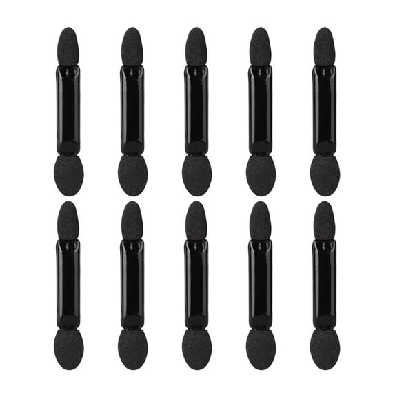 Giftesty 10Pcs Portable Dual-ended Sponge Eyeshadow Brushes for Eyeshadow & Eyeliner for Precise Daily Eye Makeup