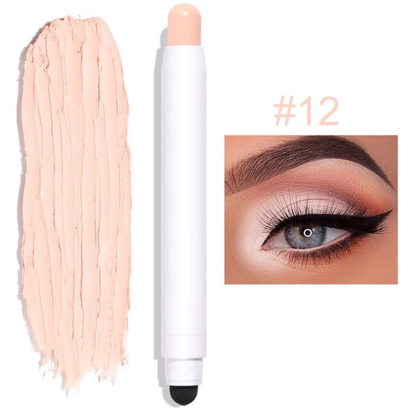 Giftesty 12-Color Nude Matte Eyeshadow Stick, Waterproof Longwear Smudge-proof Shadow Pencil, Easy Application for Natural Eye Makeup