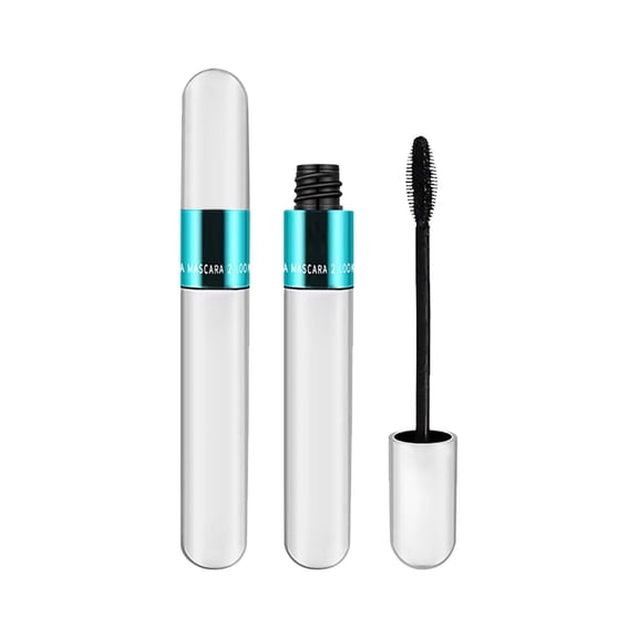 Giftesty 2 In 1 4D Silk Fiber & 5X Longer Effect Natural Lengthening Volumizing No Clumping Lash Mascara,8g/1pcs