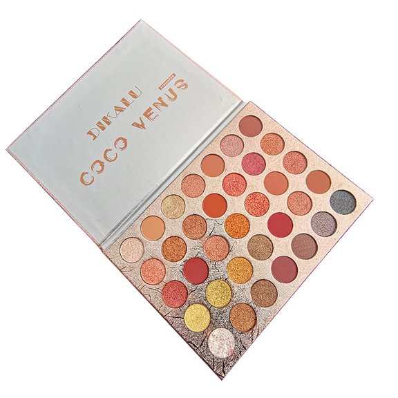 Giftesty 35-Color Pearl & Matte Eyeshadow Palette, Waterproof Long-lasting, Colorful Earth Tone Nude Daily Eye Makeup