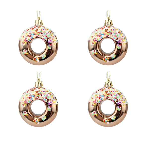 Giftesty 4Pcs Donut Bagel Shaped Plastic Star Tree Topper, Christmas ...
